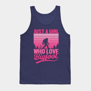 Girl Who Loves Bigfoot Tank Top